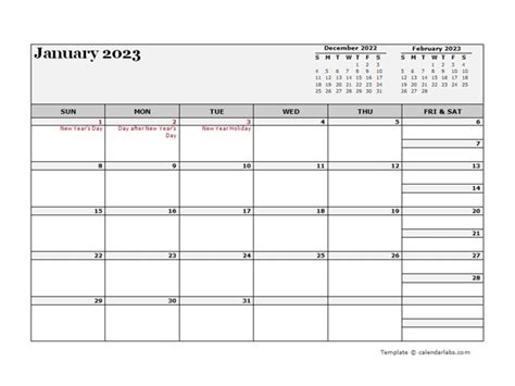 2023 New Zealand Calendar For Vacation Tracking Free Printable Templates