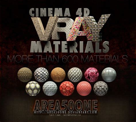 Cinema 4d Vray Materials By Area50one On Deviantart Cinema 4d Cinema