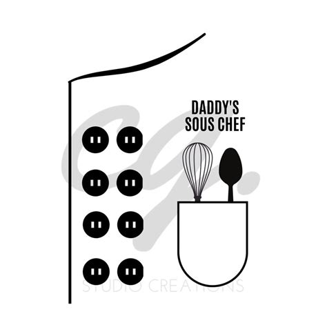 Mommy Or Daddys Sous Chef Svg Etsy