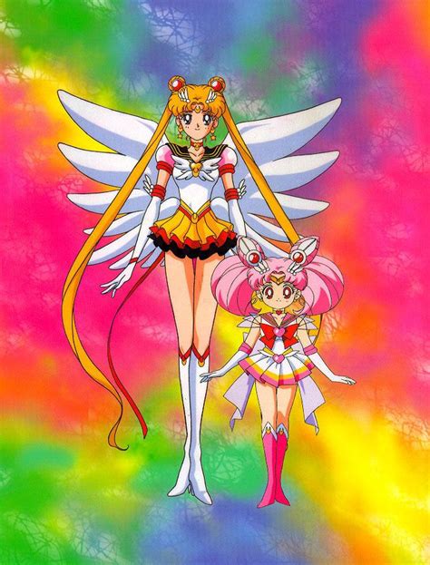 Eternal Sailor Moon And Super Sailor Chibi Moon Sailor Chibi Moon
