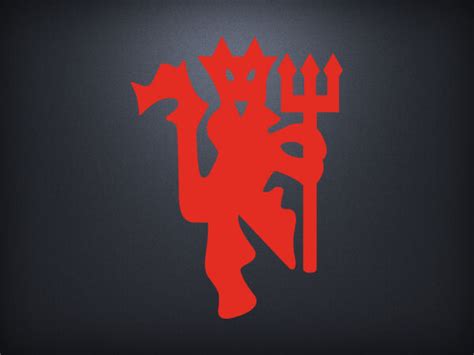 Devil man eyeglasses vector illustration. Manchester United FC Red Devil Fred the Red Football ...