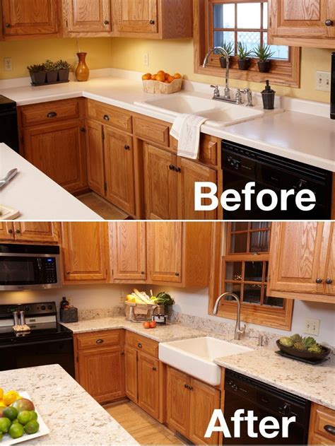 Whether your kitchen is a throwback or brand new, decorating with oak cabinets and white appliances is easier than you think. Oak Cabinets with Black Hardware 2020 | Kitchen remodel small, Kitchen design, Oak kitchen cabinets