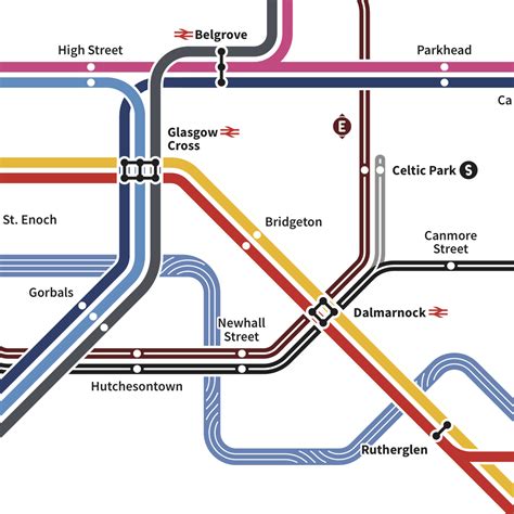 Submission Fantasy Future Map Glasgow Transit Maps