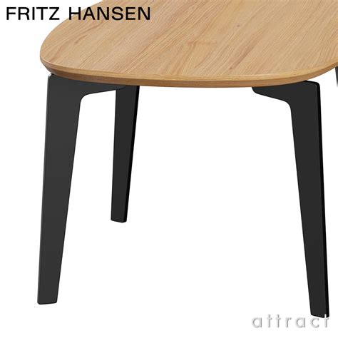 Fritz Hansen フリッツ・ハンセン Join ジョインテーブル Fh21 コーヒーテーブル 楕円形 47×76cm 無垢材 カラー