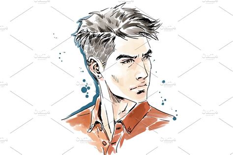 Man Portrait Male Face Vector People Illustrations ~ Creative Market