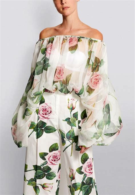 Dolce Gabbana Floral Silk Blouse Fashion Fashion Outfits Floral