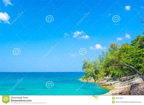 The Landscape Of Sea And Shore Filmed In Thailand Stock Photo Image