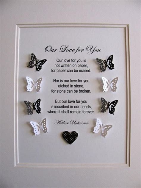 Our Love For You 3d Memorial Butterfly Word Art You Choose Etsy Butterfly Quotes Butterfly