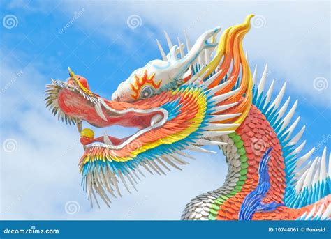 Colorful Chinese Dragon Stock Image Image Of Legend 10744061