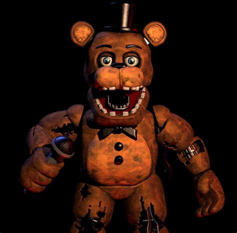 Sfmfnaf Withered Freddy Render Rfivenightsatfreddys