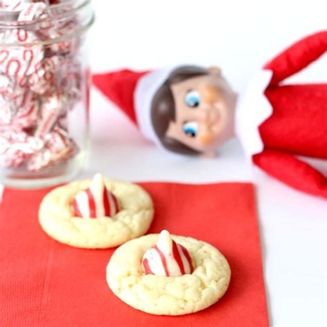 Easy Candy Cane Kiss Cookies Recipe 5 Ingredient Peppermint Cookie