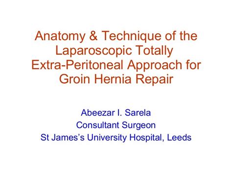 Laparoscopic Umbilical Hernia Repair Anatomy