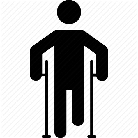 Crutches Icon At Collection Of Crutches Icon Free For