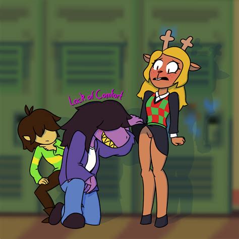 Post 3905934 Deltarune Kris Dreemurr Lackofcomfort Noelle Holiday Susie