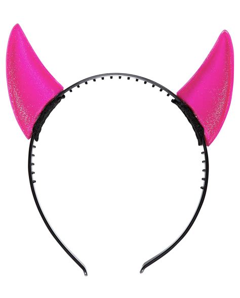 Glitter Pink Horns Pink Devil Horns Karneval Universe