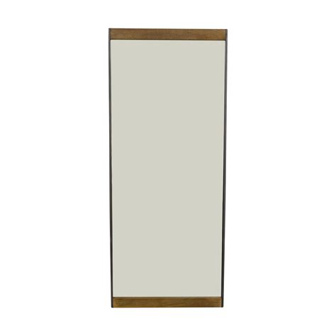 Due to the natural material, variations in marble veining and color are to be expected. 43% OFF - West Elm West Elm Mango Wood Industrial Floor Mirror / Decor