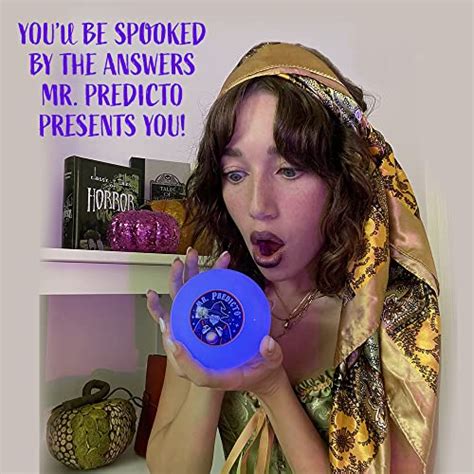 mr predicto fortune teller crystal ball ask a question and he speaks an answer mysterious