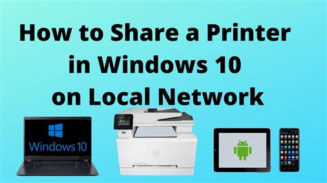 How To Share A Printer In Windows 10 On Local Network Youtube