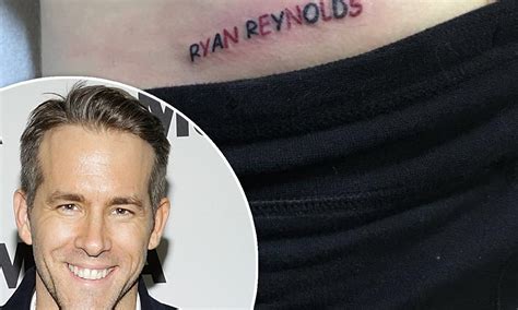 ryan reynolds tattoo of himself