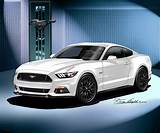 Mustang White Rims Photos