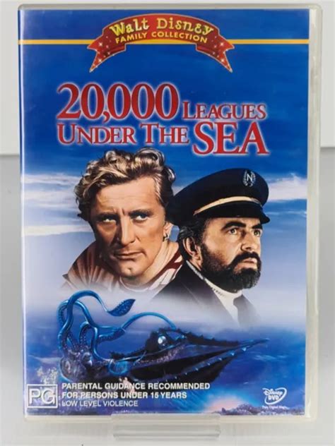 20 000 Leagues Under The Sea Dvd Walt Disney Kirk Douglas James Mason Adventure 15 00