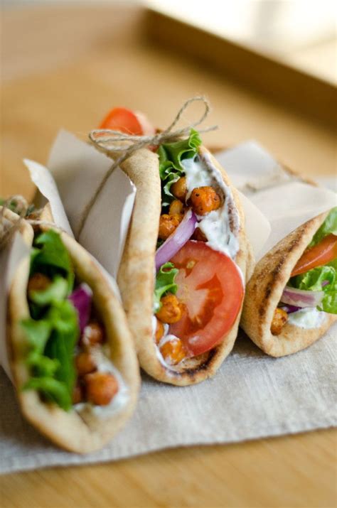 Vegetarian Roasted Chickpea Gyros Under Minutes Recipe Easy