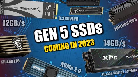 Pcie Gen 5 Ssds Coming In 2023 Youtube