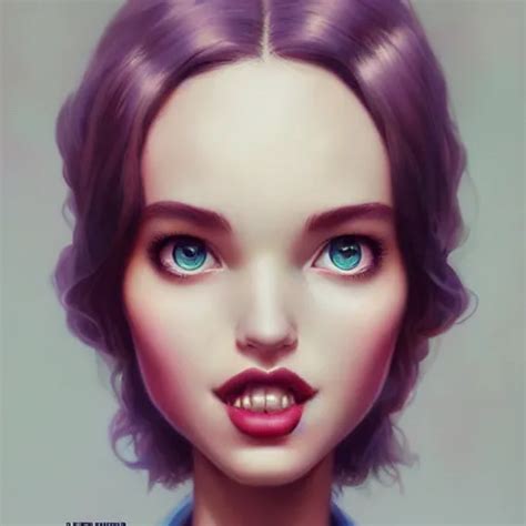 Lofi Portrait Pixar Style By Stanley Artgerm And Tom Stable Diffusion