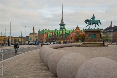 Copenhagen Denmark Equestrian Statue Of King Frederik Vii Sculptor
