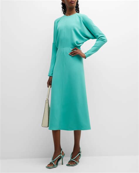 Victoria Beckham Dolman Sleeve Midi Dress Neiman Marcus