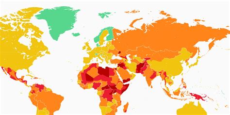 This Map Reveals The World S Most Dangerous Countries