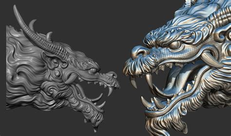 Artstation Chinese Dragon Head Resources