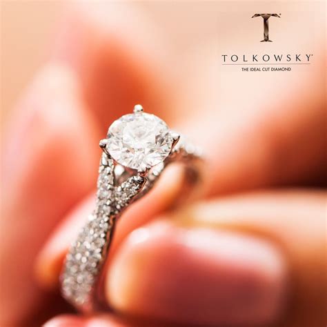 Tolkowsky Engagement Ring 1 12 Ct Tw Diamonds 14k White Gold Diamond