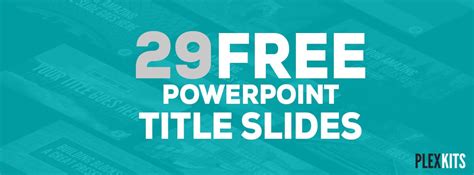 29 Amazing Powerpoint Title Slide Template Free