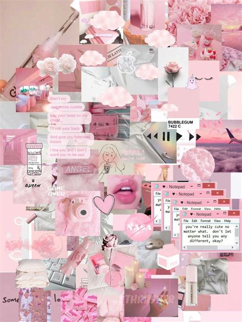 Moodboardaestheticpink Pink Tumblr Aesthetic Pastel Pink