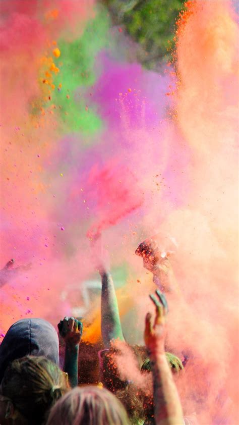 Color Run Powder Iphone Wallpaper