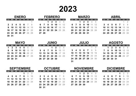 Calendario 2023 Para Imprimir Pdmrea