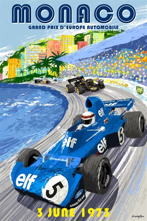 Pin By Graeme Rees On Illustrations And Posters Monaco Grand Prix
