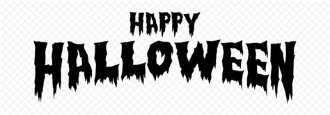 Hd Happy Halloween Black Words Letters Text Font Png Citypng