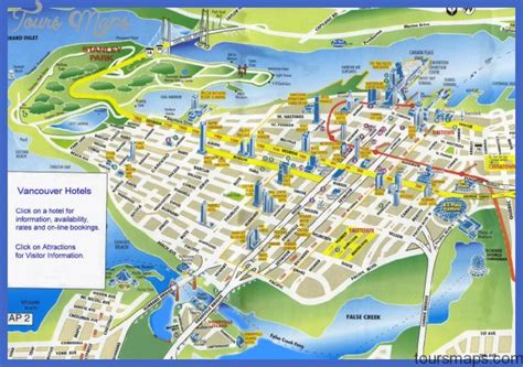 Vancouver Map Tourist Attractions