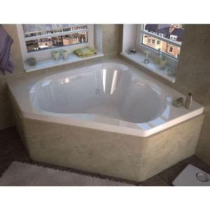 Signature® 60 x 60 corner whirlpool acrylic bathtub with heater. Universal Tubs Beryl 5 ft. Acrylic Corner Drop-in ...