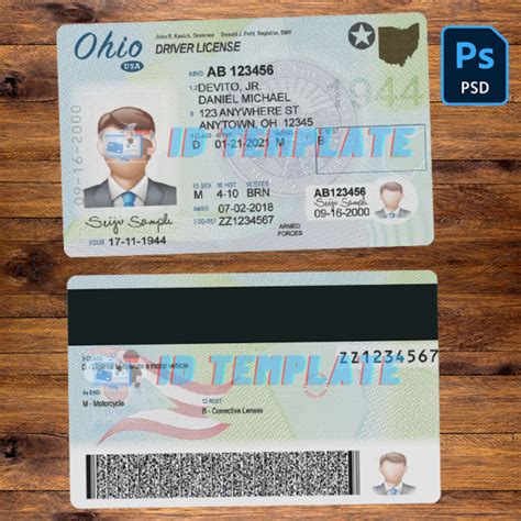Ohio Driving License Psd Template New Driving License Template