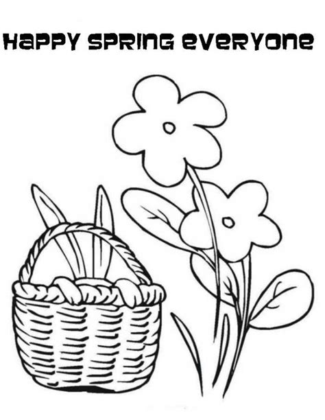 happy spring coloring pages coloring home