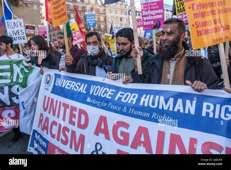 London Uk 19th March 2022 Universal Voice For Human Rights Several