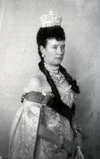 The Dowager Tsarina Wearing Her Crown But Not The Imperial Mantle Which