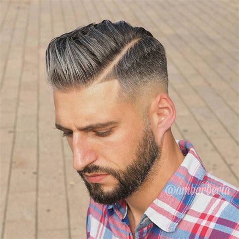 Grey Comb Over with Hard Part | Boys haircuts, Haircuts for men, Mens