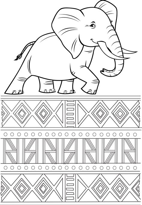 African Safari Animals Coloring Pages Coloring Home