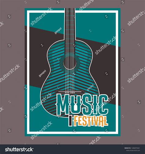 Country Music Festival Poster Stock Vector Royalty Free 1286879461