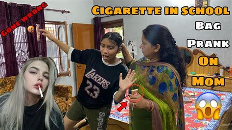 Cigarettes In School Bag Prank On Mom Gone Wierd Jiya Kai Vlogs Youtube