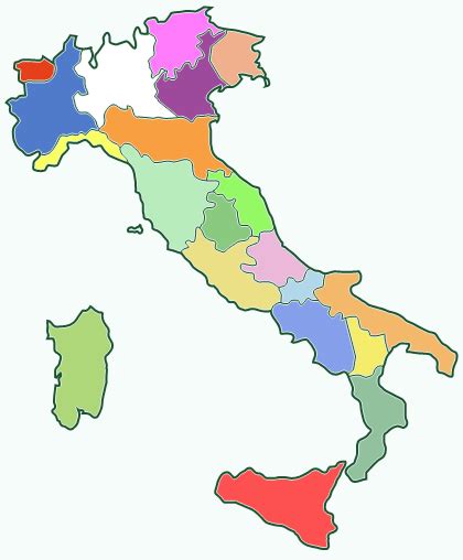 Dalla mappa si può ricavare che l'italia è oggi suddivisa in 107 province a livello. CARTINA MUTA ITALIA REGIONI CAPOLUOGHI - Wroc?awski ...